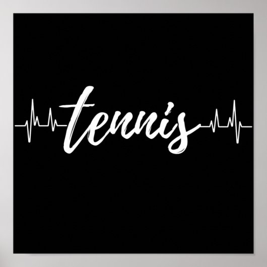 Tennis hartslag. poster (Voorkant)