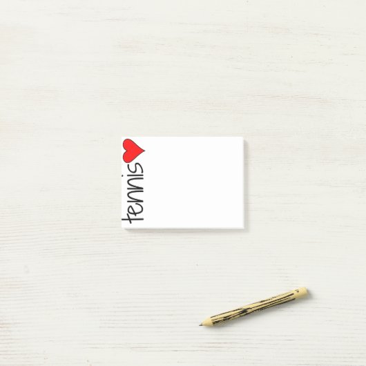 Tennis Heart post-its Post-it® Notes (Op bureau)