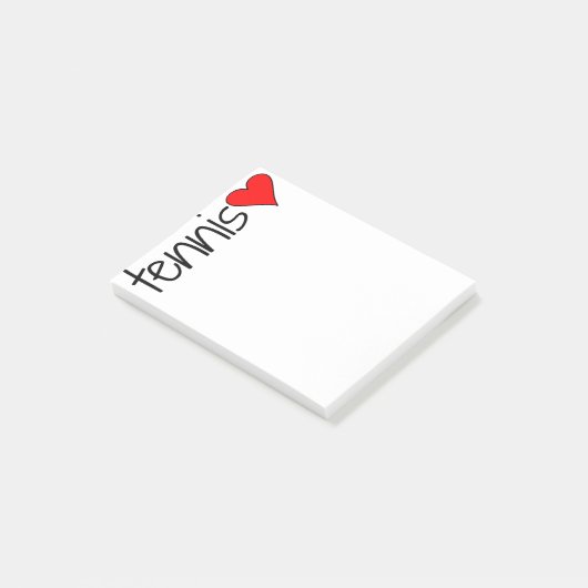 Tennis Heart post-its Post-it® Notes (Schuin)
