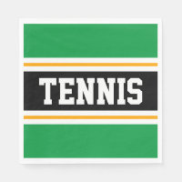TENNIS Helder Groen Zwart Geel Racing Stripes