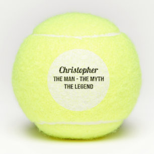 Tennis het Man de mythe de legendarische monogramm Tennisballen