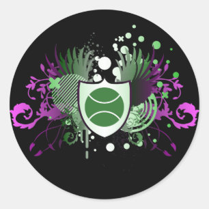 tennis : hifi : ronde sticker