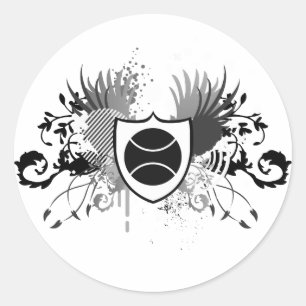 tennis : hifi : ronde sticker