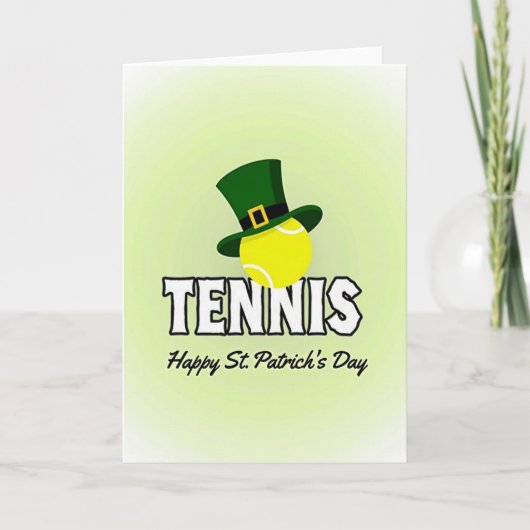 Tennis Hoed Patroonkaart Kaart (Voorkant)