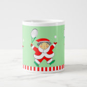 Tennis Holiday Gift Grote Koffiekop (Voorkant)
