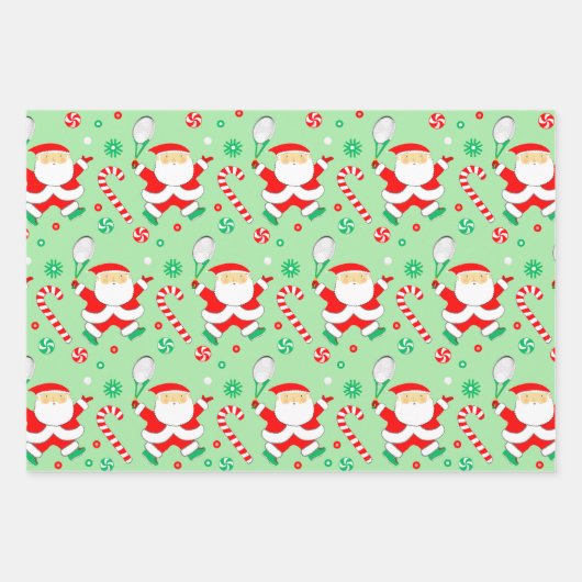 Tennis Holiday Gift Inpakpapier Vel (Voorkant)