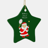Tennis Holiday Gift Keramisch Ornament (Rechts)