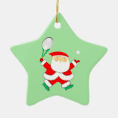 Tennis Holiday Gift Keramisch Ornament (Voorkant)