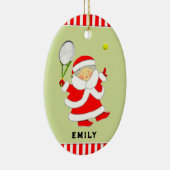 Tennis Holiday Gift Keramisch Ornament (Rechts)