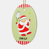 Tennis Holiday Gift Keramisch Ornament (Links)