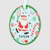 Tennis Holiday Gift Ornament (voorkant)