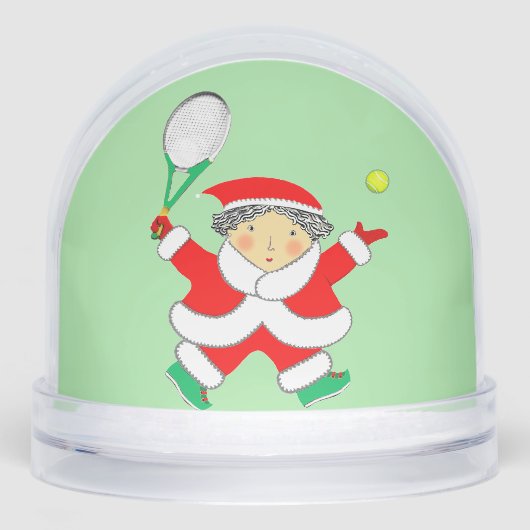 Tennis Holiday Gift Sneeuwbol (Voorkant)