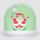 Tennis Holiday Gift Sneeuwbol (Achterkant)