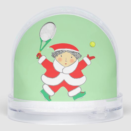 Tennis Holiday Gift Sneeuwbol (Achterkant)