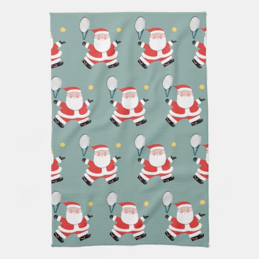 Tennis Holiday Gift Theedoek (Verticaal)