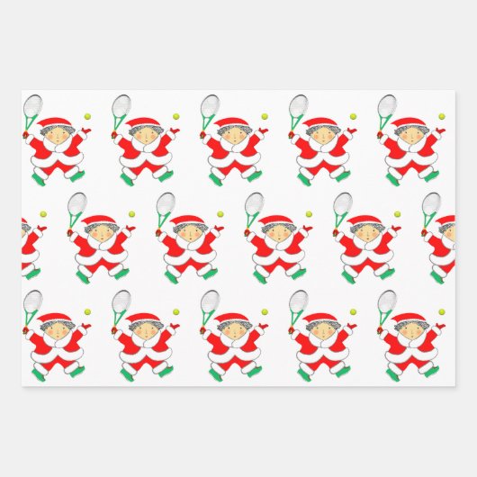 Tennis Holiday Gift Wrapping Paper (Voorkant 2)