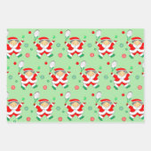 Tennis Holiday Gift Wrapping Paper (Voorkant)