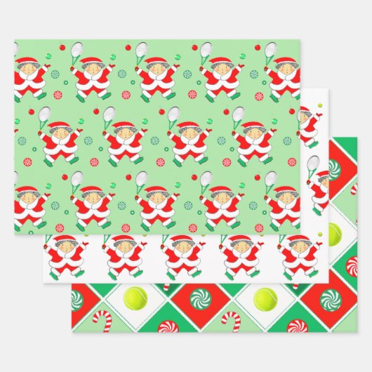 Tennis Holiday Gift Wrapping Paper (Set)