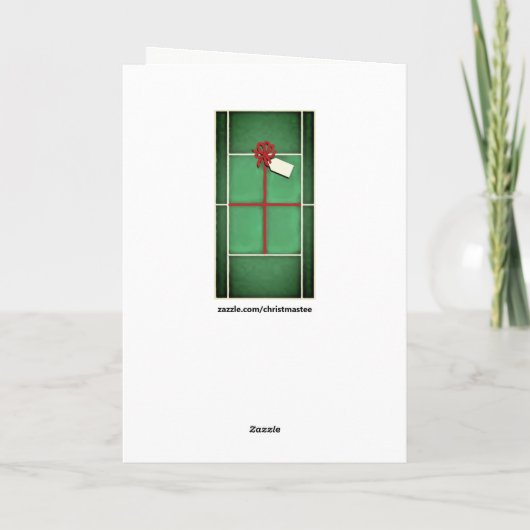 Tennis Holiday Greeting Kaarten (Achterkant)