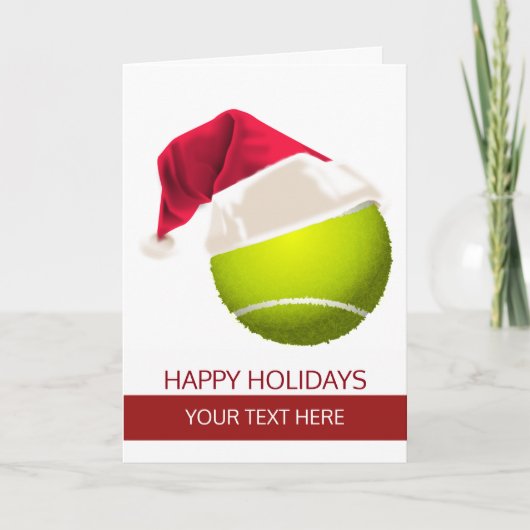 tennis Holiday Greeting Kaarten (Voorkant)