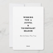 Tennis Holiday-kerstkaarten Feestdagenkaart (Achterkant)