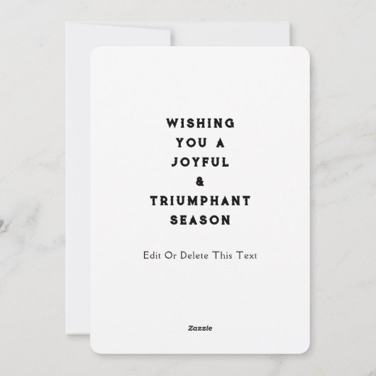 Tennis Holiday-kerstkaarten Feestdagenkaart (Achterkant)