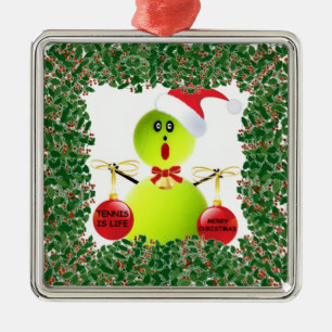 Tennis Holiday Metalen Ornament