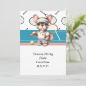 Tennis Hond Laten we het spel spelen Kaart (Staand voorkant)