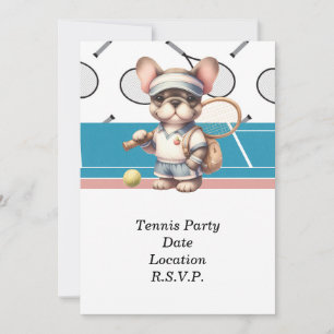 Tennis Hond Laten we het spel spelen  Kaart