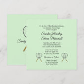 Tennis Huwelijk Thema Uitnodigingen (Voorkant / Achterkant)