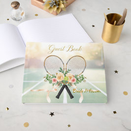 Tennis Huwelijksgastenboek – Bloemracket  Gastenboek