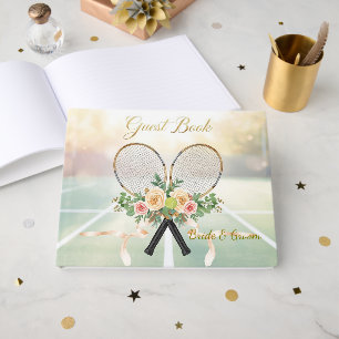 Tennis Huwelijksgastenboek – Bloemracket Gastenboek