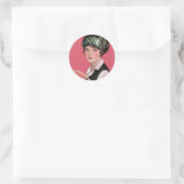 Tennis Iedereen Ronde Sticker (Tas)