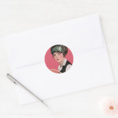 Tennis Iedereen Ronde Sticker (Envelop)