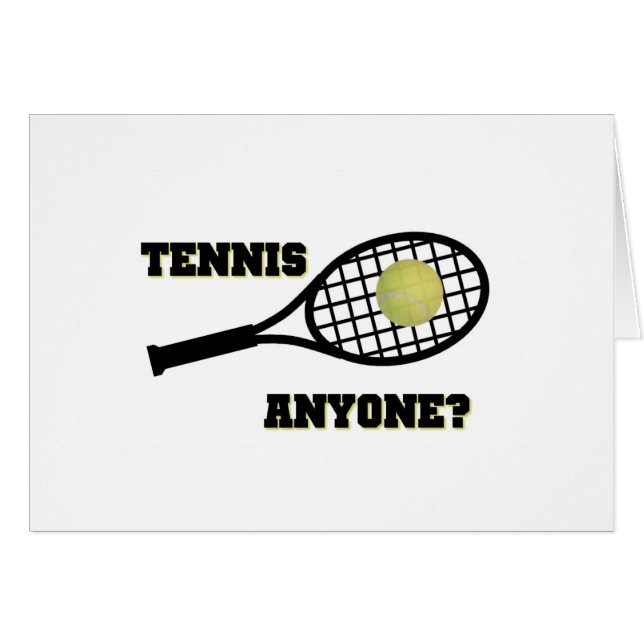 Tennis Iemand? (Voorkant Horizontaal)