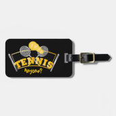 Tennis Iemand? Bagagelabel (Voorkant horizontaal)
