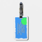 Tennis Iemand? Personaliseer Bagagelabel (Achterkant verticaal)