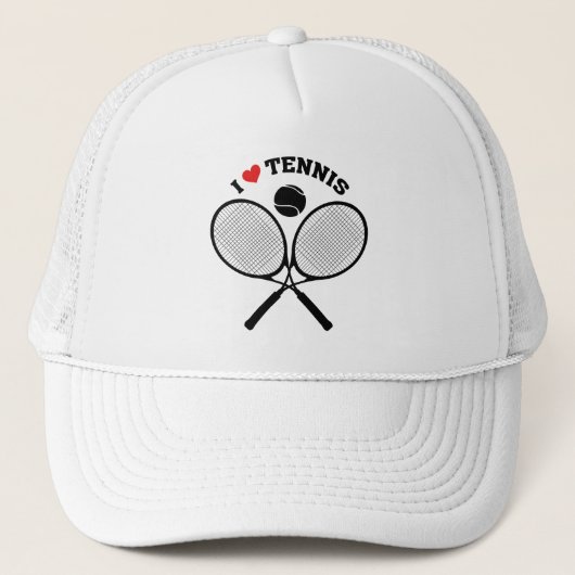 Tennis, ik hou van Tennis Trucker Pet (Voorkant)