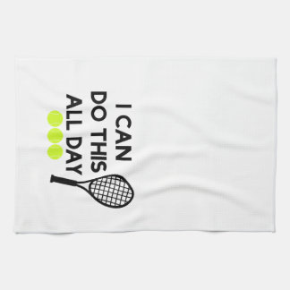Tennis "Ik kan dit de hele dag doen" handdoek