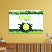 TENNIS IN GROENE Bar Mitzvah Inloggen Memory Board Canvas Afdruk (Insitu (Woonkamer))