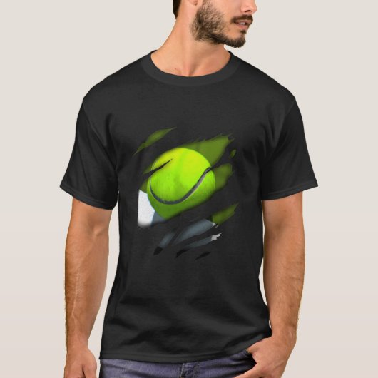 Tennis In Me Design Tennisdesign T-shirt (Voorkant)