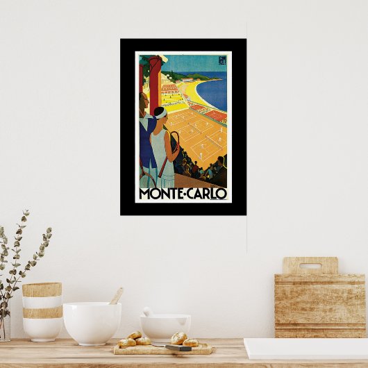Tennis in Monte Carlo Poster (Keuken)