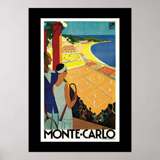 Tennis in Monte Carlo Poster (Voorkant)