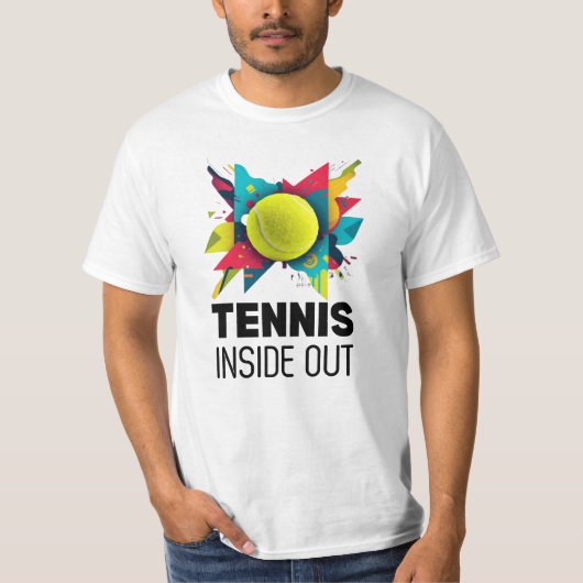 Tennis Inside Out Abstract T-shirt (Voorkant)