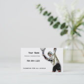 Tennis-instructie Contactkaartje (Staand voorkant)