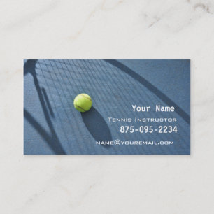 Tennis-instructie Visitekaartje