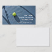 Tennis-instructie Visitekaartje (Voorkant / Achterkant)