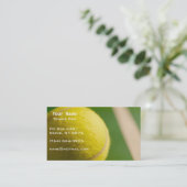 Tennis-instructie Visitekaartje (Staand voorkant)