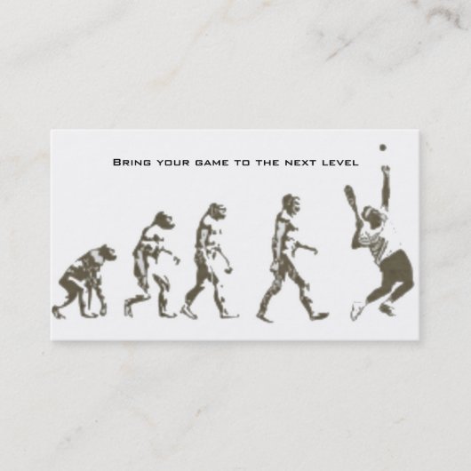 Tennis-instructie Visitekaartje (Voorkant)