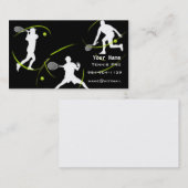 Tennis-instructie Visitekaartje (Voorkant / Achterkant)